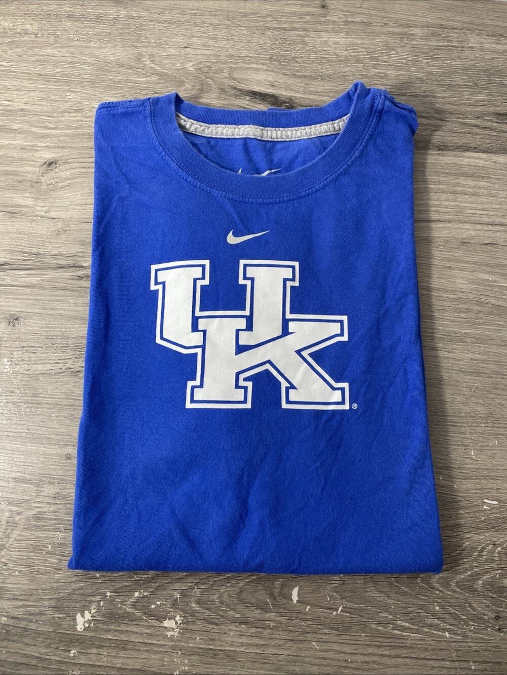 Y2K Nike Team Kentucky Wildcats T Shirt Mens S College Center Swoosh